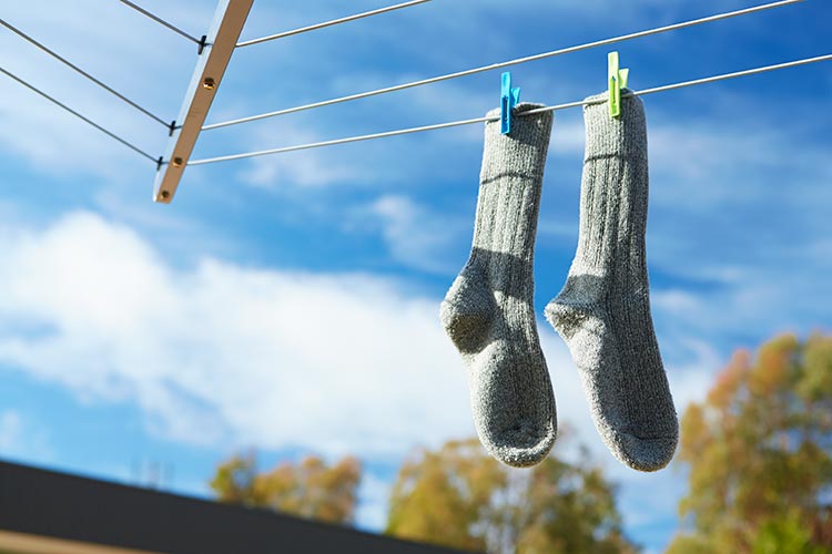 Como lavar corretamente suas meias